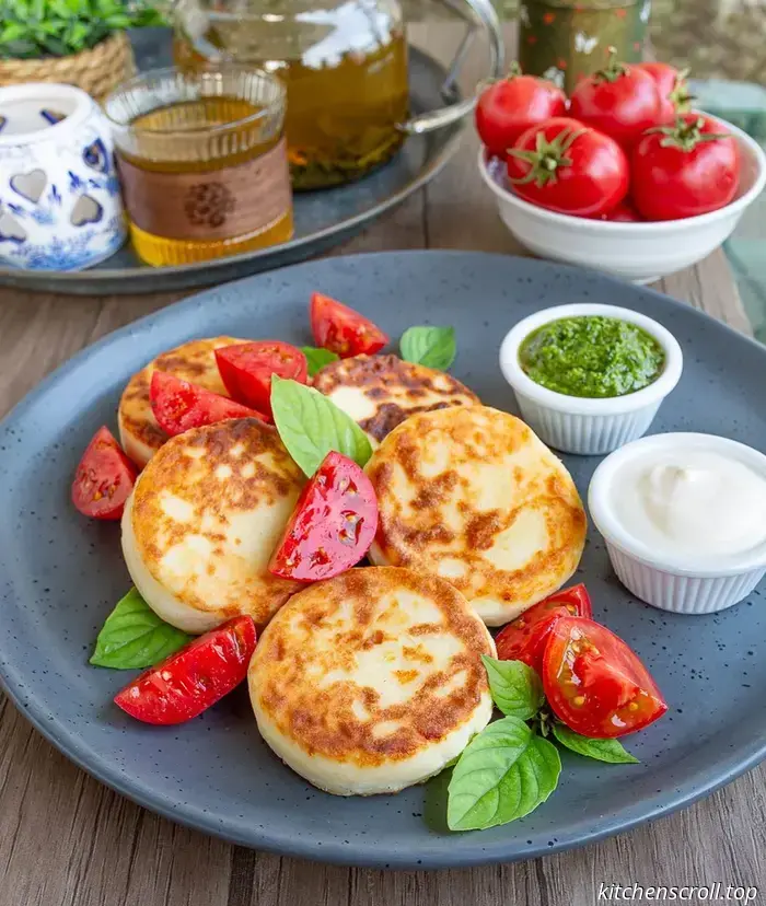 Savory Suluguni Cheesecakes on a Delicious Blog