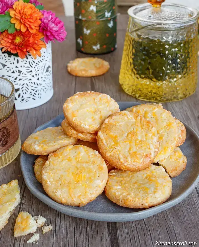 Super-crispy cheese cookies on the Tasty Blog