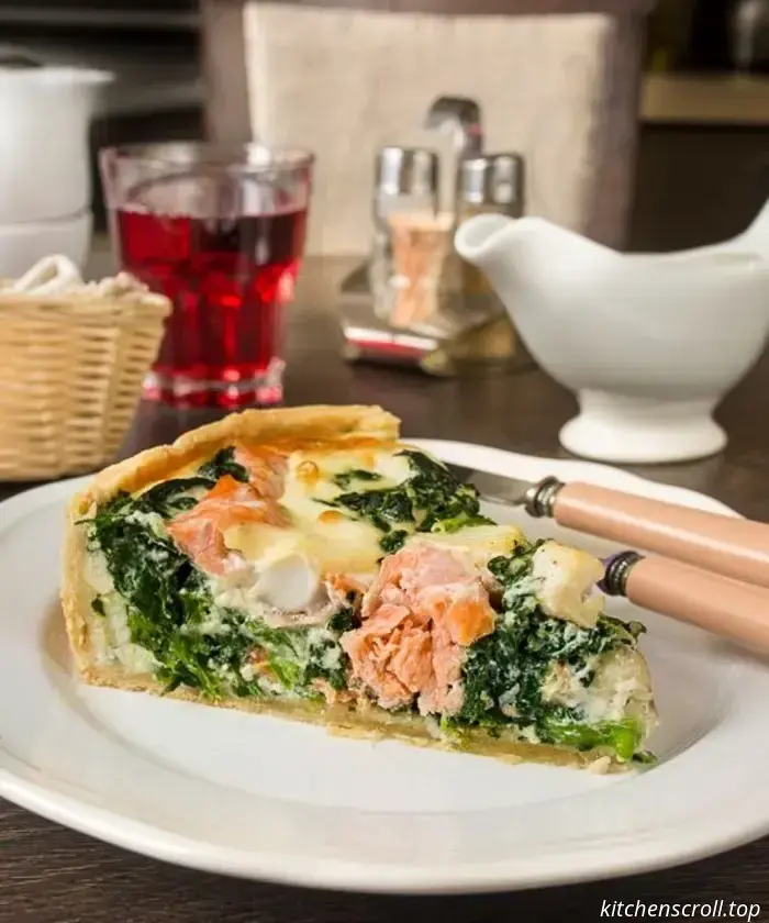 Open tart with red and white fish on the Delicious Blog
