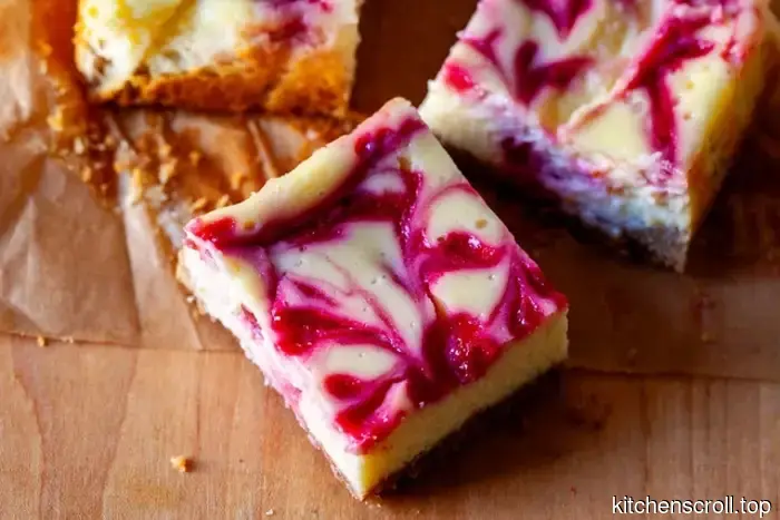 barrette di cheesecake con marmellata di lampone