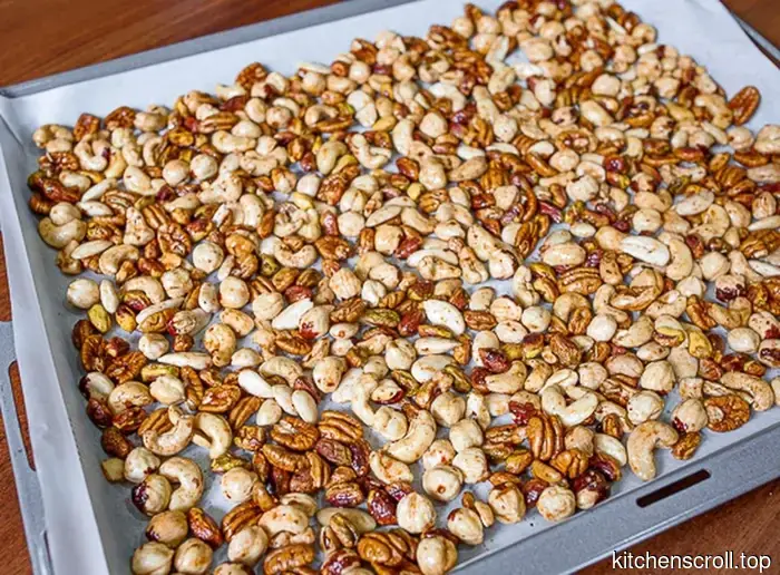 Würzige knusprige Nüsse auf dem Leckeren Blog