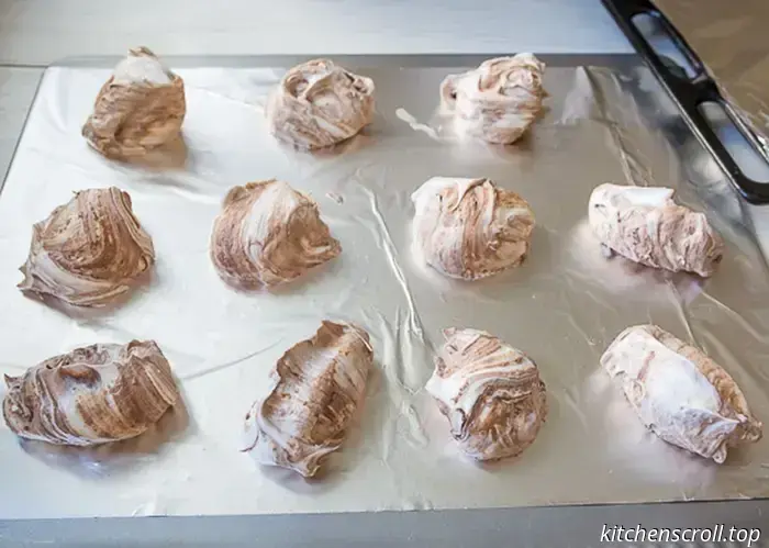 Merengue con chocolate en el Blog Delicioso
