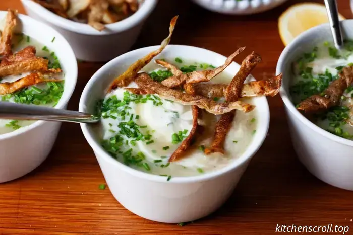 soup made with potatoes and leeks