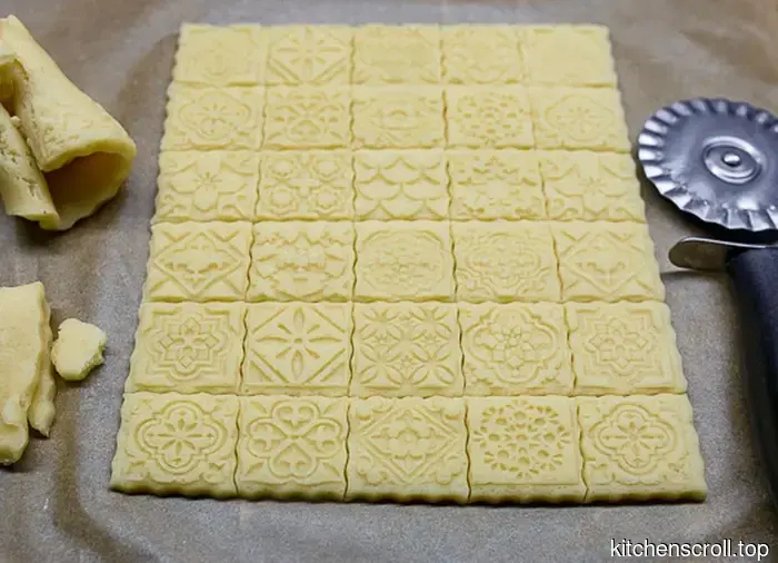 Galletas de vainilla con patrón en el Blog Delicioso