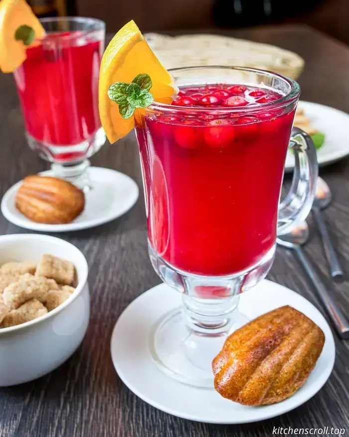 Hot cranberry drink on Tasty Blog