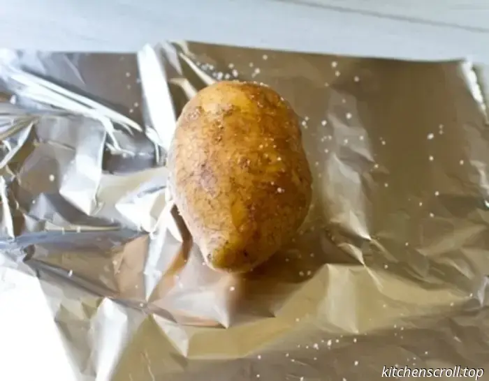 Papas al horno con salsa de carne en un Delicioso Blog