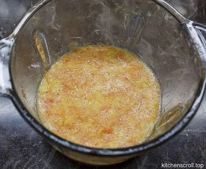 Tarta de arena de naranja y manzana en el Blog Delicioso