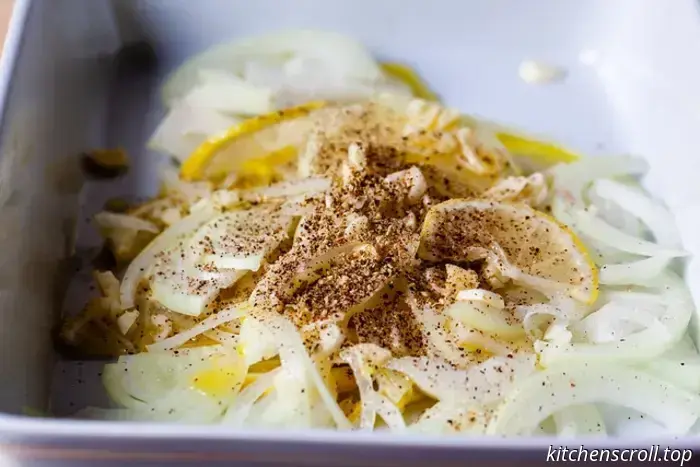 chicken with lemon, potatoes, and chickpeas