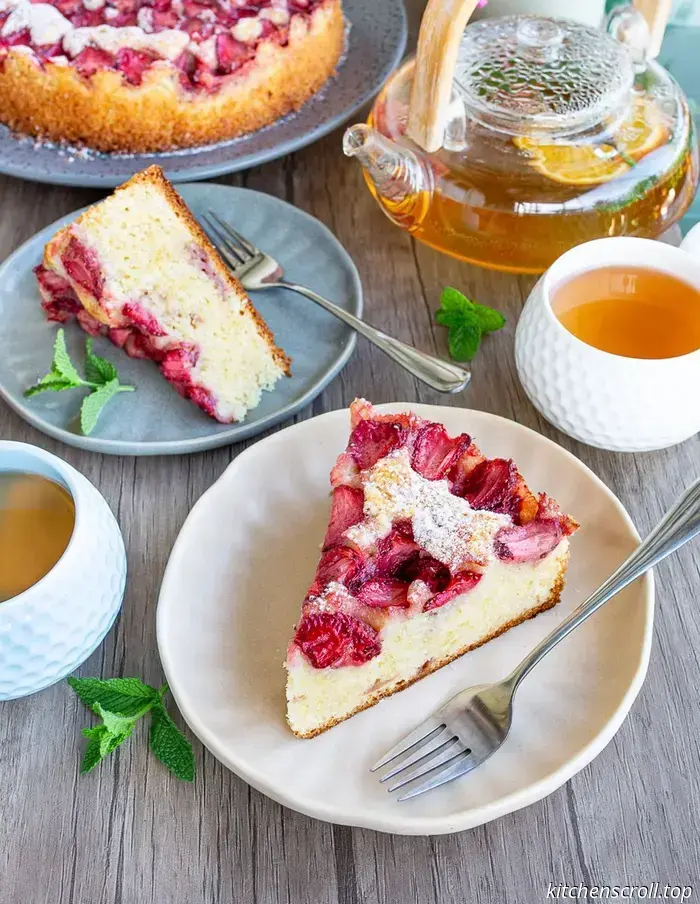 Erdbeerkuchen auf dem Geschmackvollen Blog