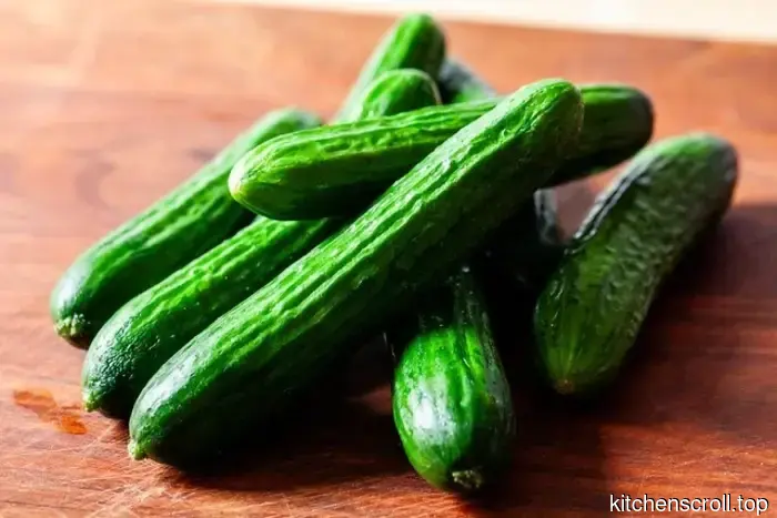cucumber salad with rice vinegar and sesame