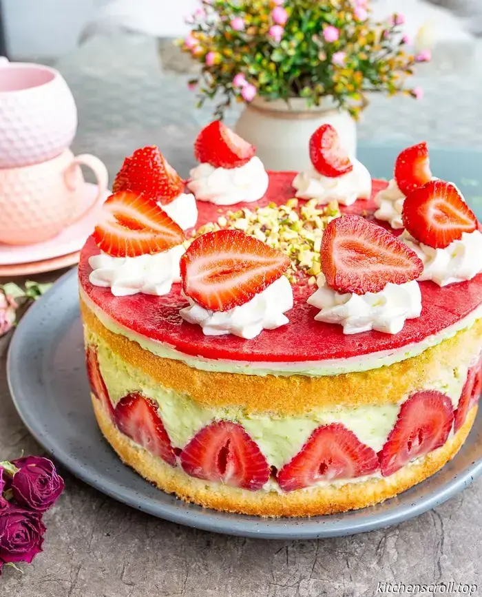 Fresier-Kuchen auf dem Geschmack-Blog
