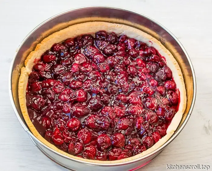 Cherry pie with a crispy crumb on the Tasty Blog