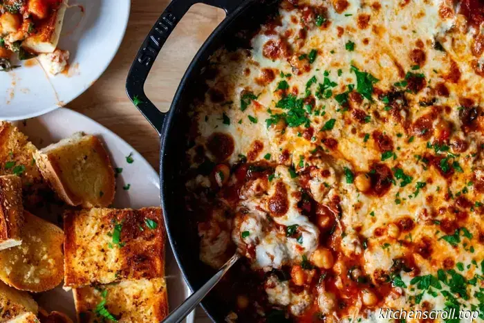 garbanzos ziti con chorizo y col rizada