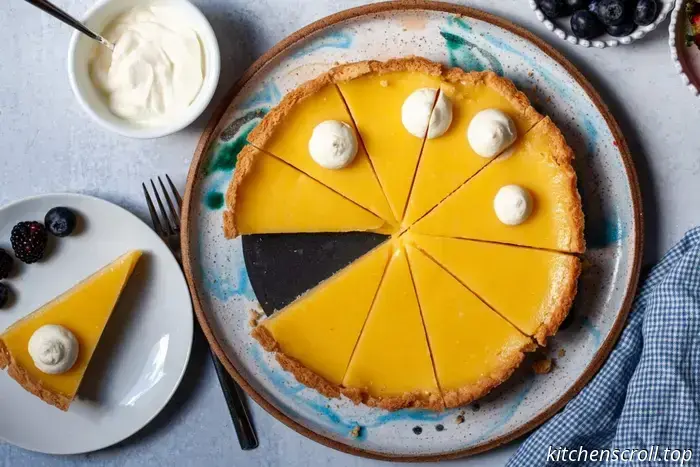 traditional lemon curd tart