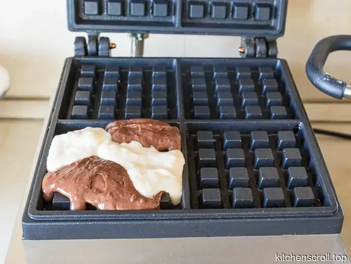 Chocolate-Banana Waffles on the Tasty Blog