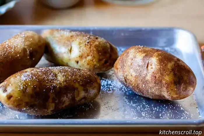 запечённый картофель с хрустящей брокколи и беконом