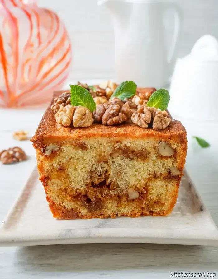 Caramel cupcake with walnuts on the Delicious Blog