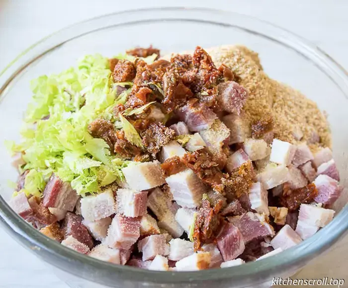 Fleischroulade mit geräucherter Brust und getrockneten Tomaten auf dem Geschmack Blog