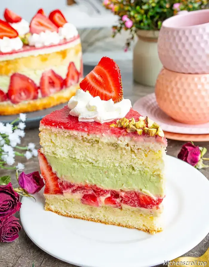 Fresier-Kuchen auf dem Geschmack-Blog