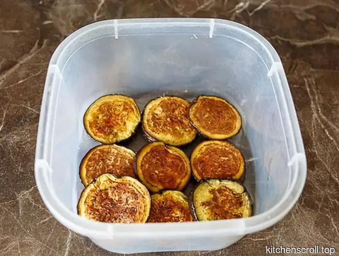 Baked eggplants in a light marinade with vegetables on the Tasty Blog