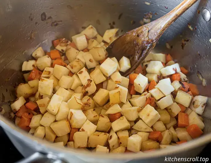 Pilzsuppe mit Wurzelgemüse auf dem Vkusny-Blog