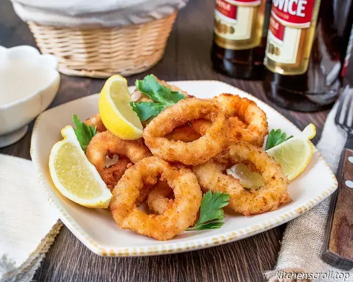 Squid rings in crispy breading on Tasty Blog