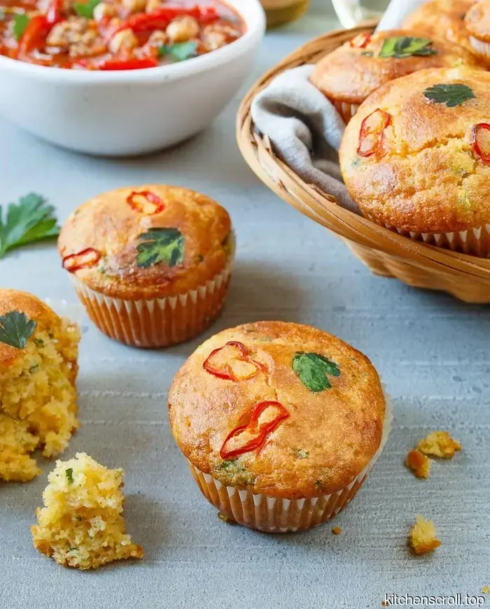 Muffins de maíz con jalapeño en el Blog Delicioso