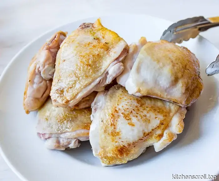 Geschmorte Hähnchen in Zitronensauce auf dem Leckeren Blog