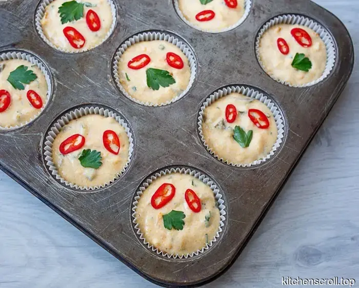 Muffins de maíz con jalapeño en el Blog Delicioso