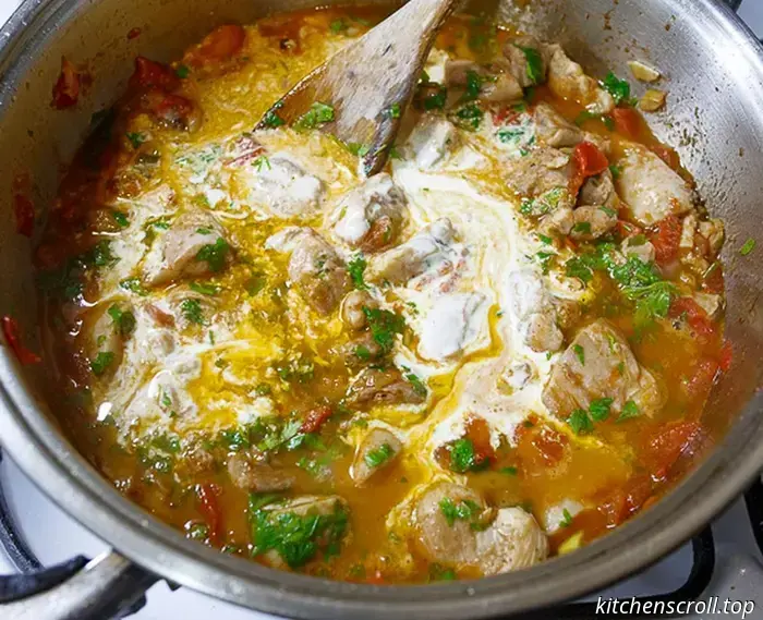 Паста с курицей в томатно-сливочном соусе на Вкусном Блоге