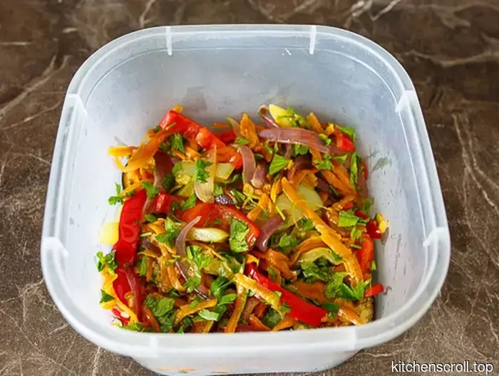 Baked eggplants in a light marinade with vegetables on the Tasty Blog