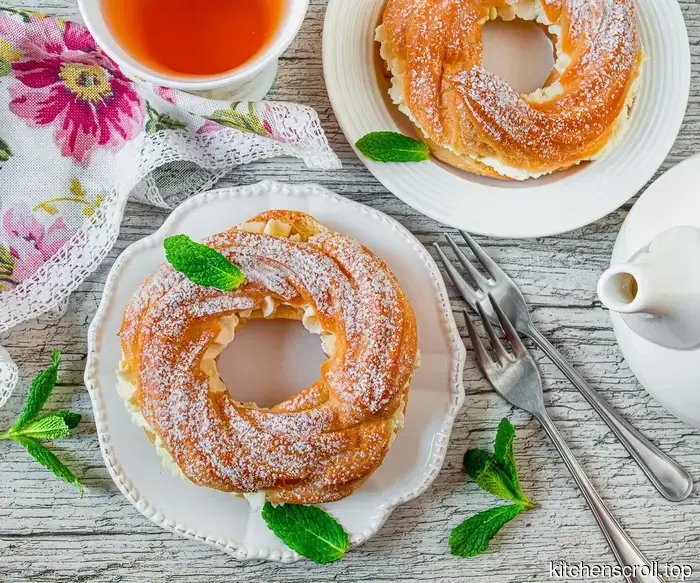 Anelli di pasta choux con crema di ricotta su Blog Gustoso