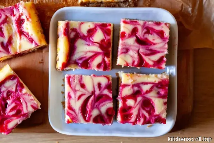 barrette di cheesecake con marmellata di lampone