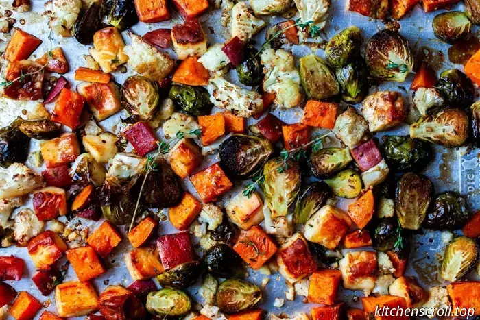 Halloumi and roasted autumn vegetables