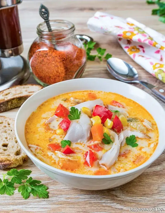 Острый куриный суп с кукурузой на Вкусном Блоге