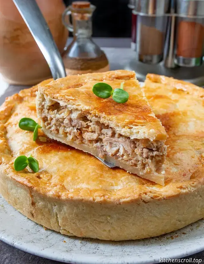 Chicken and pork pie on the Delicious Blog