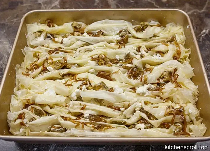 Filoteig-Pastete mit Pilzen und Feta auf dem Leckeren Blog