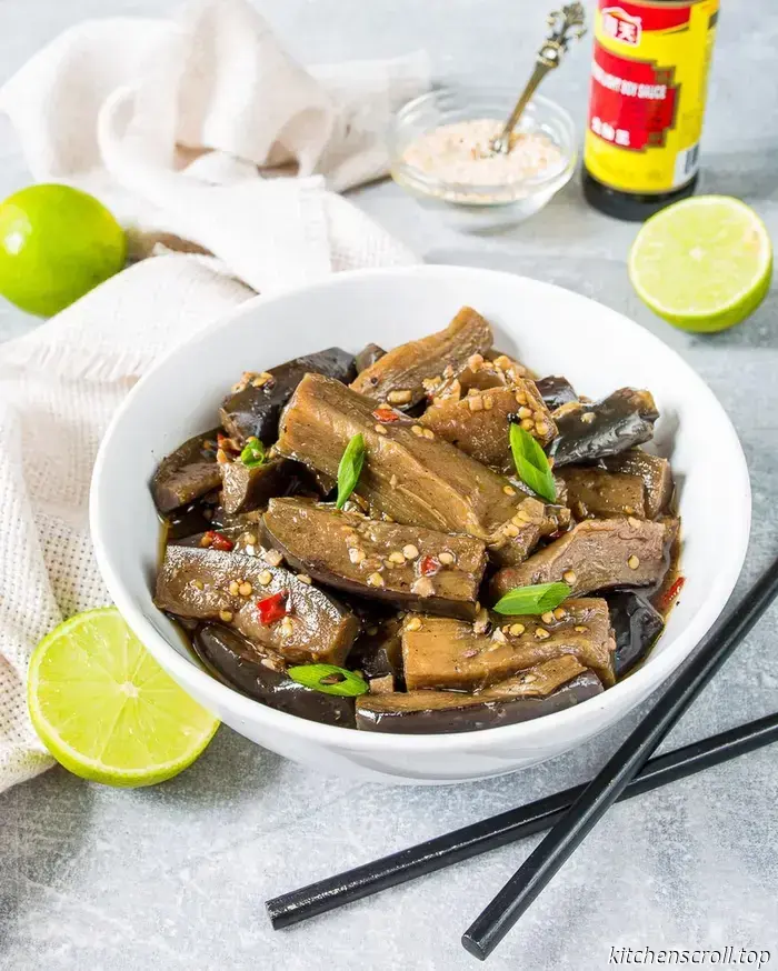 Quick Chinese-style Eggplants on Vkusny Blog