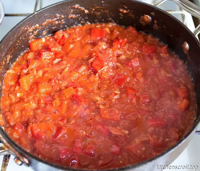 Pasta mit Hühnchen und Tomatencremesauce auf einem leckeren Blog