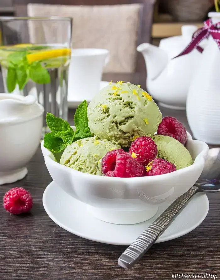 Matcha ice cream on the Delicious Blog