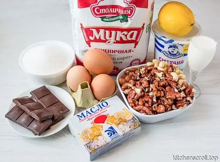 Super torta di noci con cioccolato su Blog Gustoso