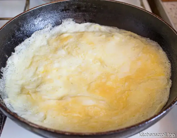 Polpettone di carne con broccoli, funghi e omelette su Blog Gustoso