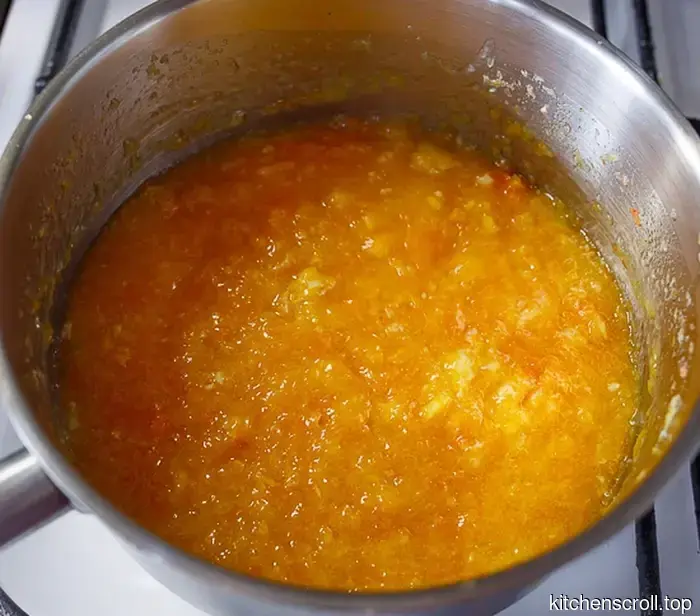 Tarta de arena de naranja y manzana en el Blog Delicioso