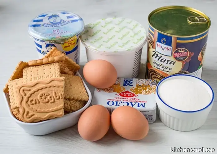 Чизкейк с маковой начинкой на Вкусном Блоге