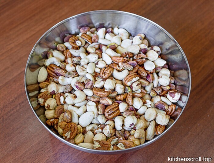 Würzige knusprige Nüsse auf dem Leckeren Blog