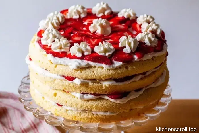 strawberry chiffon shortcake, refined to perfection