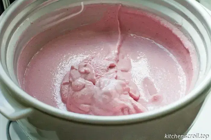 Helado de frambuesa en el Blog Delicioso